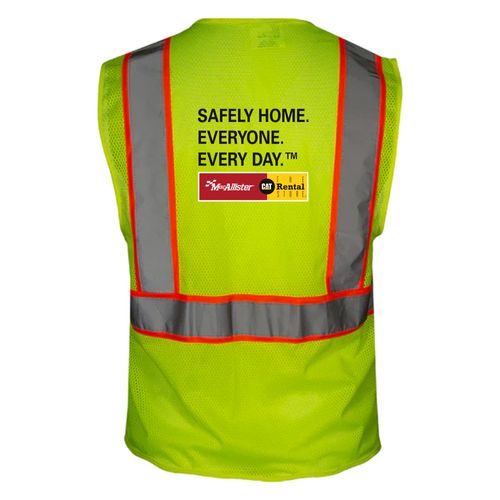 Hi-Vis Economy Safety Vest with Contrasting Hi-Vis image thumbnail