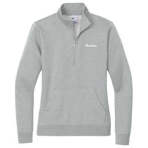 Nike Women's Club Fleece Sleeve Swoosh 1/2-Zip image thumbnail