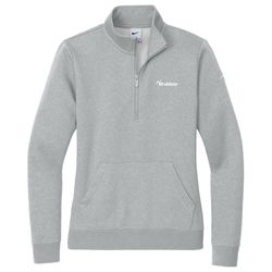 Image of Nike Women's Club Fleece Sleeve Swoosh 1/2-Zip