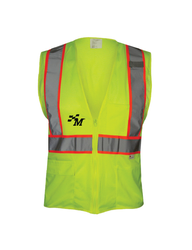 Image of Hi-Vis Economy Safety Vest with Contrasting Hi-Vis