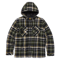 Image of Hooded Flannel Shirt Jacket