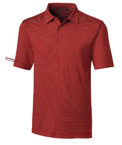 Cutter & Buck Forge Pencil Stripe Stretch Mens Polo image thumbnail