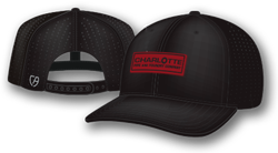 Image of Leather Patch - Perforated Performance Snap Back Cap