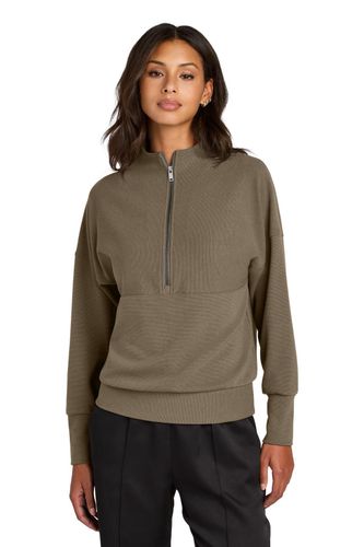 Mercer+Mettle Women's Linear Texture 1/4-Zip MM3041 image thumbnail
