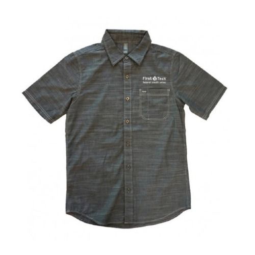 Men’s Washed Woven Short Sleeve Shirt image thumbnail