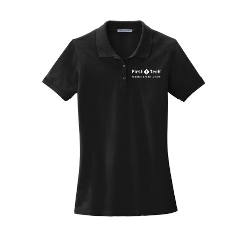 Women's Black Polo image thumbnail