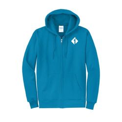 Image of Unisex Fleece Full-Zip Hooded Sweatshirt