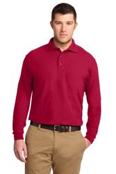 Image of Port Authority® Silk Touch™ Long Sleeve Polo