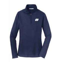 Image of Ladies Navy H 1/2 Zip Pullover