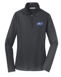 Image of Ladies Grey H 1/2 Zip Pullover