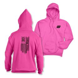 Image of Pink Hoodie - Team Flag