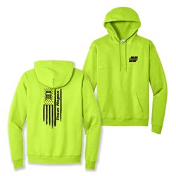 Image of Hi Viz Hoodie - Team Flag