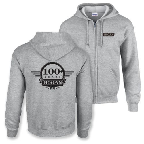 Grey Full Zip Sweatshirt - 100+ Years image thumbnail