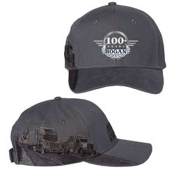 Image of Grey Semi Embroidered 100+ DRI DUCK Trucking Cap