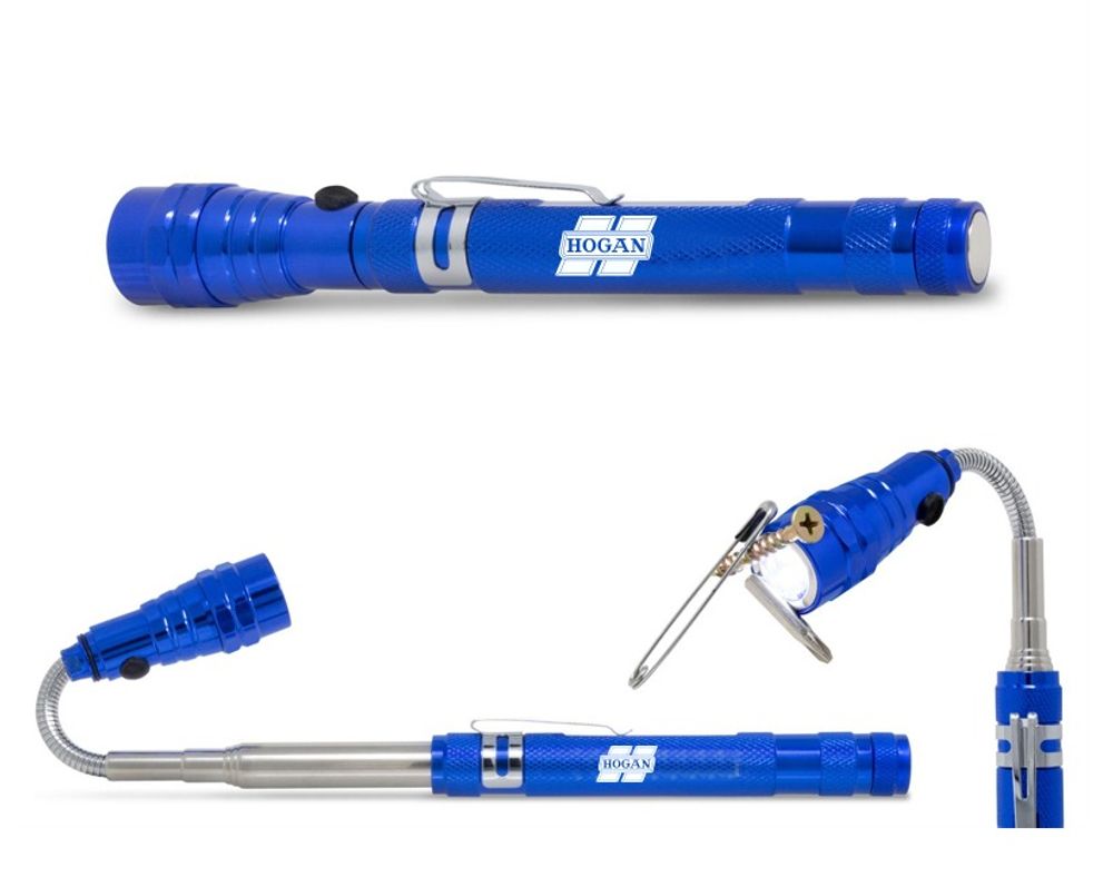 Tensor Flashlight Blue Telescoping Magnetic Flex Flashlight primary image