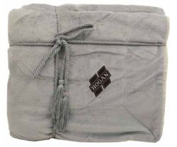 Image of Grey Lambswool Microsherpa Throw