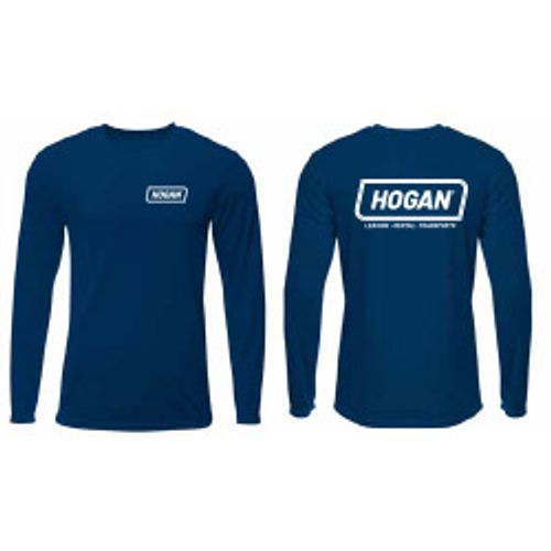 A4 Unisex Long Sleeve Performance Tees- Navy Blue image thumbnail