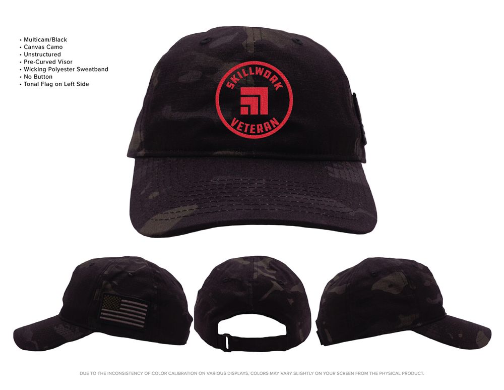 Skillwork Veteran Canvas Camo Hat primary image