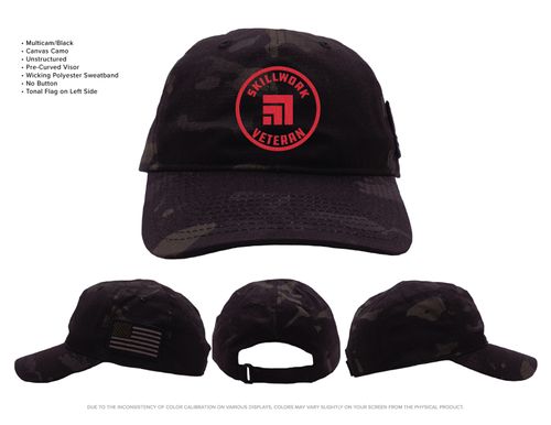 Skillwork Veteran Canvas Camo Hat image thumbnail