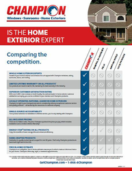 Image of Comparison Chart Home Exterior (50 per pack)
