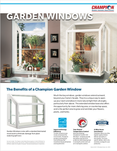 Garden Window Sell Sheet (50 per pack) image thumbnail