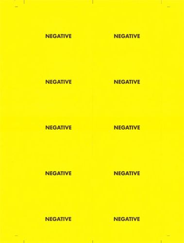 Negative Label (25 per pack) image thumbnail