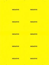 Image of Negative Label (25 per pack)