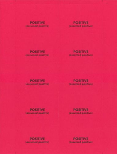 Positive Label (25 per pack) image thumbnail