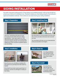Image of Siding Installation Sell Sheet (50 per pack)