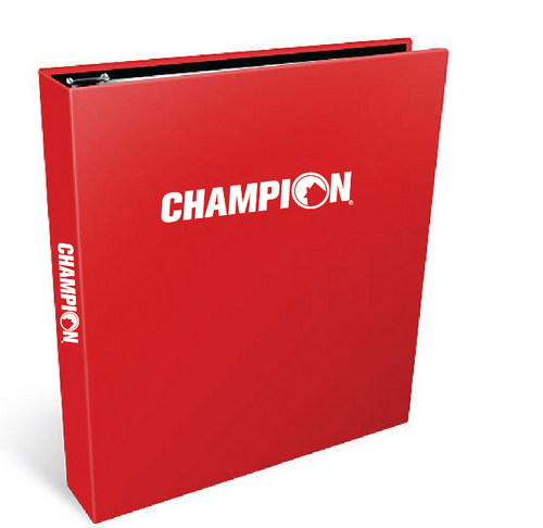 Champion 1 in. Binder (1 per pack) image thumbnail