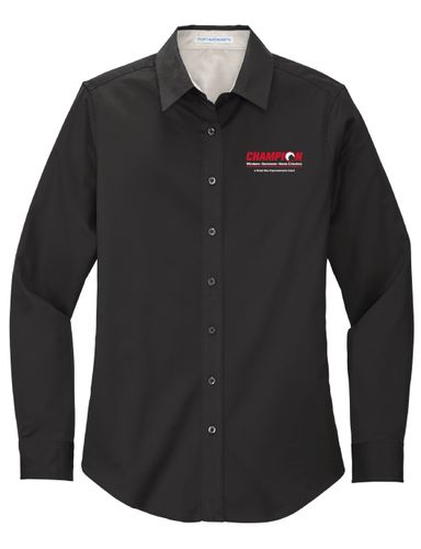 Ladies Long Sleeve Button Down Shirt image thumbnail