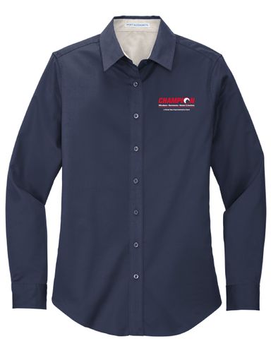 Ladies Long Sleeve Button Down Shirt image thumbnail