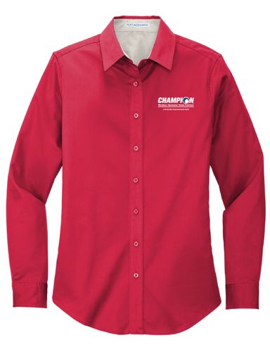 Ladies Long Sleeve Button Down Shirt image thumbnail