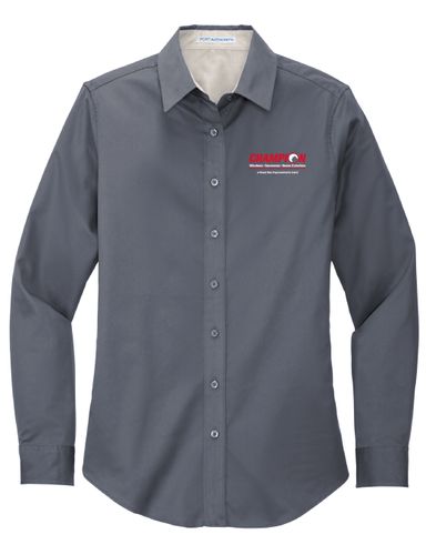 Ladies Long Sleeve Button Down Shirt image thumbnail