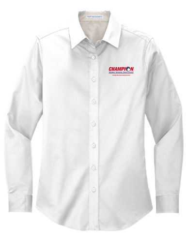 Ladies Long Sleeve Button Down Shirt image thumbnail