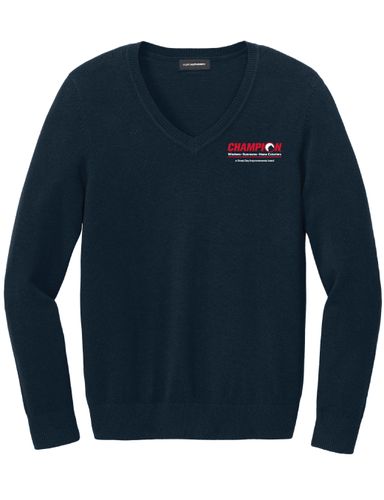 Ladies V-Neck Sweater image thumbnail