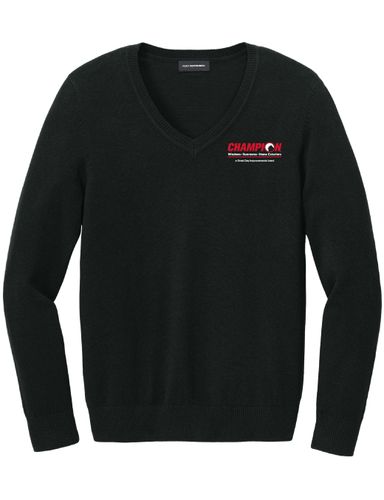 Ladies V-Neck Sweater image thumbnail