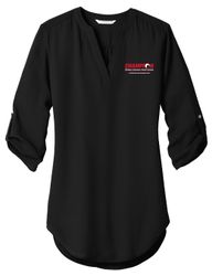 Image of Ladies 3/4-Sleeve Tunic Blouse