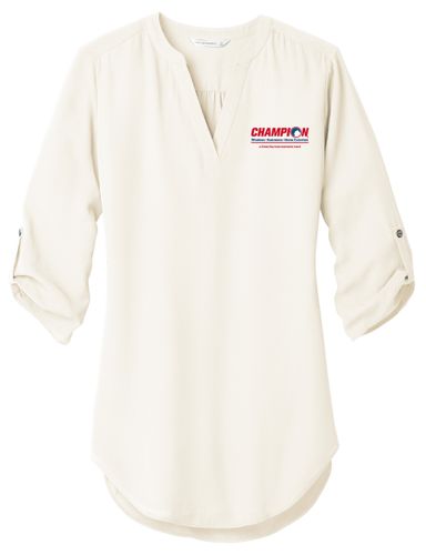 Ladies 3/4-Sleeve Tunic Blouse image thumbnail