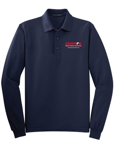 Long Sleeve Silk Touch Cotton Polo image thumbnail