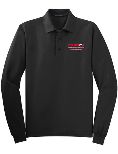 Long Sleeve Silk Touch Cotton Polo image thumbnail