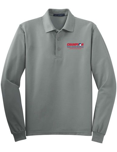 Long Sleeve Silk Touch Cotton Polo image thumbnail