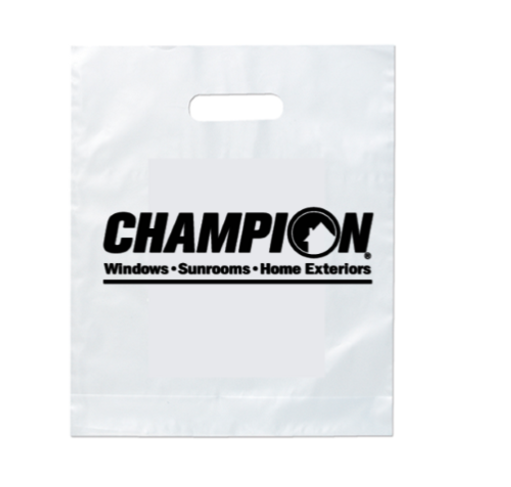 Clear Frosted Plastic Bag primary image