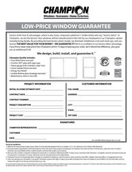 Image of Low Price Window Guarantee (100 Per Pack)