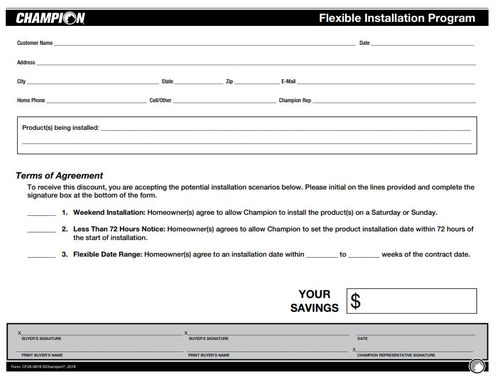 CF26 Flexible Installation Program (500 per pack) image thumbnail