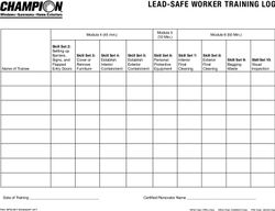 Image of LeadSafe Worker Training Log (500 per pack)