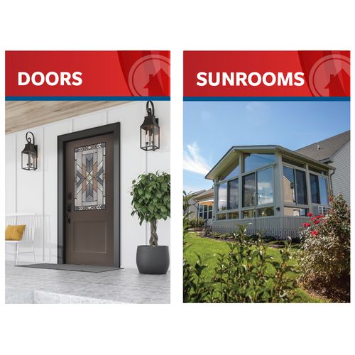 5ft. Euro Fit Banner – Doors and Sunrooms image thumbnail