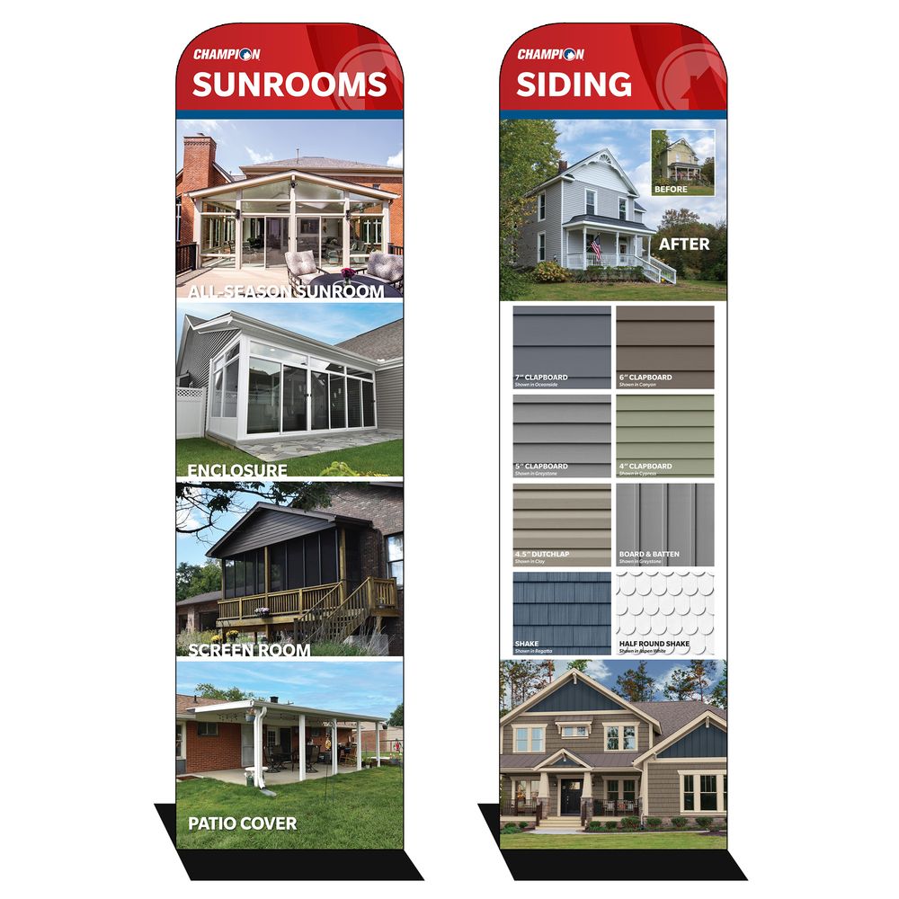 2 ft Euro Fit Banner – Siding and Sunroom Types primary image