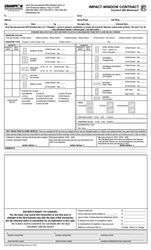 Image of Impact Window Contract PACKET 100 per pack