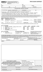 Image of High Altitude Patio Door Contract 100 per pack PRODUCT CONTRACT ONLY
